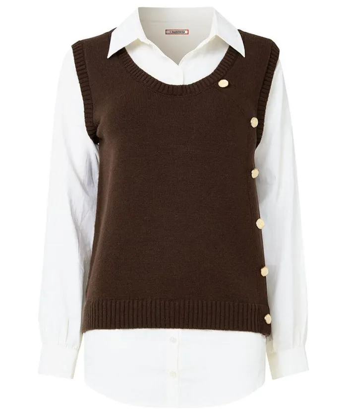 Joe Browns Knitwear and Cardigans Women Shirt Jumper Brown Joe Browns Knitwear and Cardigans Women Shirt Jumper Brown