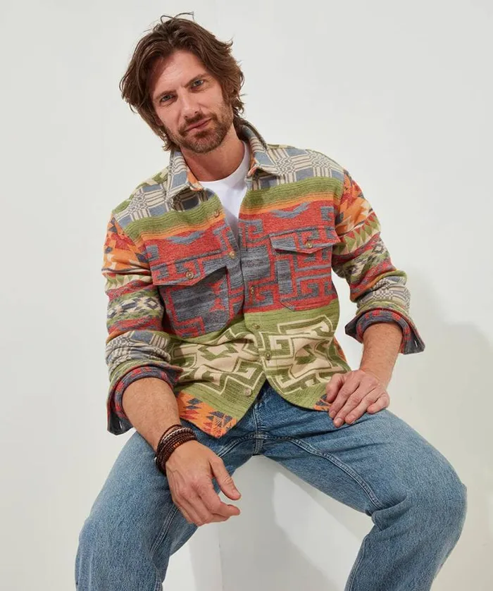 Joe Browns Shirts Men Fun And Fresh Aztec Shirt Multi