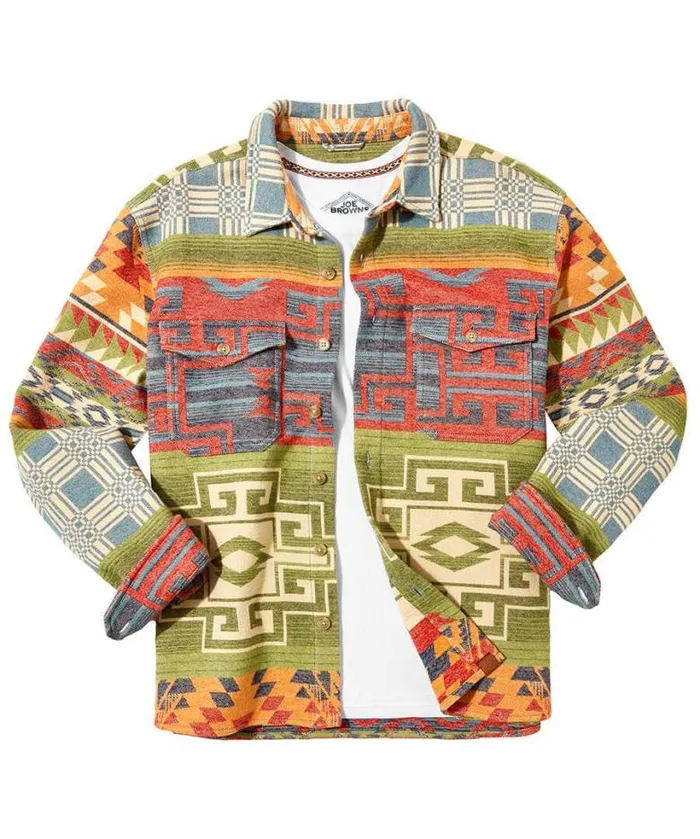 Joe Browns Shirts Men Fun And Fresh Aztec Shirt Multi