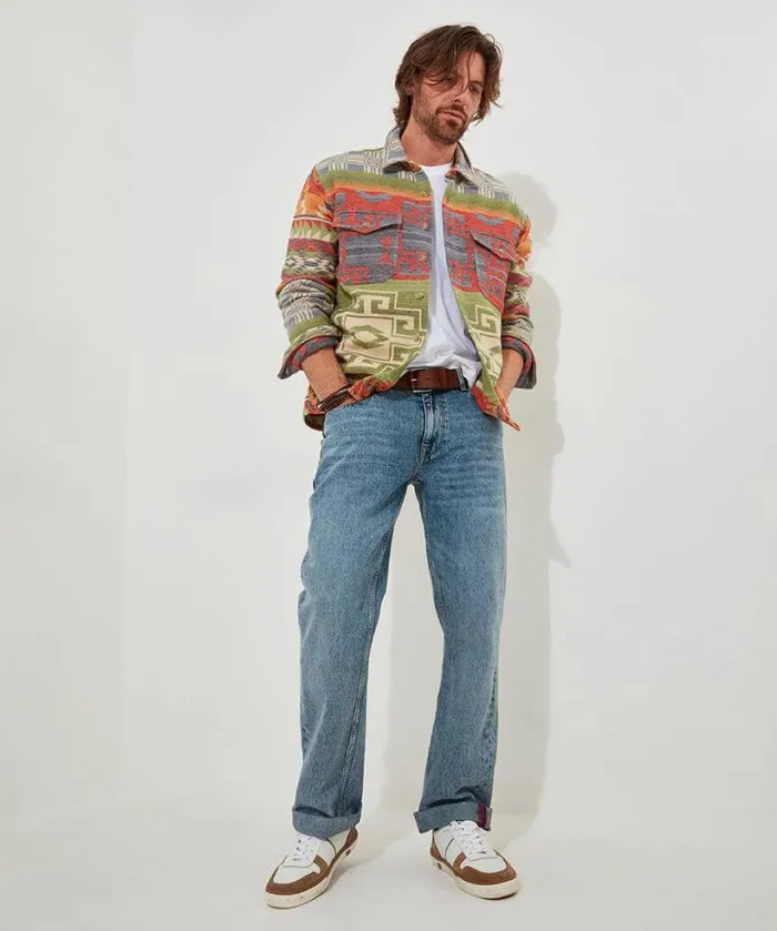 Joe Browns Shirts Men Fun And Fresh Aztec Shirt Multi
