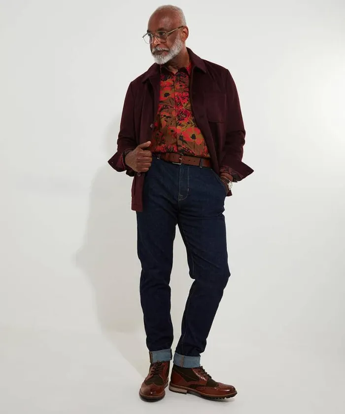 Joe Browns Shirts Men Wild Flower Shirt Toffee Joe Browns Shirts Men Wild Flower Shirt Toffee