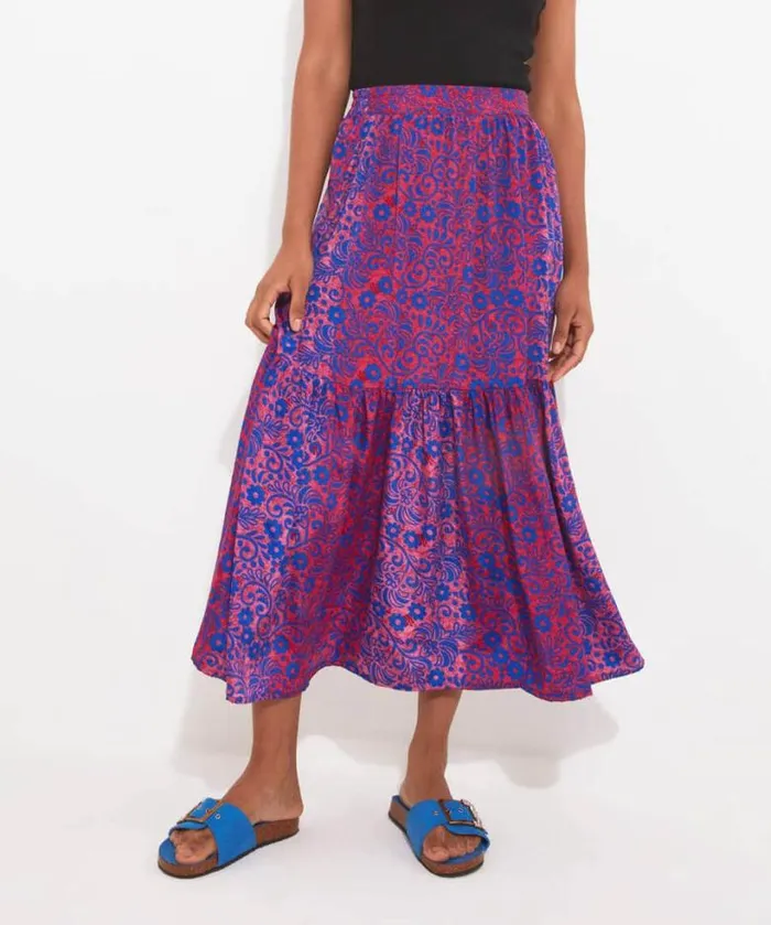 Joe Browns Skirts Women Ibiza Nights Maxi Skirt Blue Joe Browns Skirts Women Ibiza Nights Maxi Skirt Blue