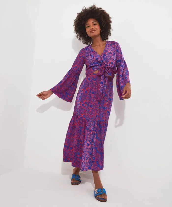 Joe Browns Skirts Women Ibiza Nights Maxi Skirt Blue Joe Browns Skirts Women Ibiza Nights Maxi Skirt Blue
