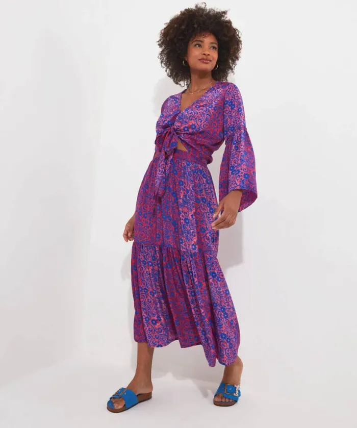 Joe Browns Skirts Women Ibiza Nights Maxi Skirt Blue Joe Browns Skirts Women Ibiza Nights Maxi Skirt Blue