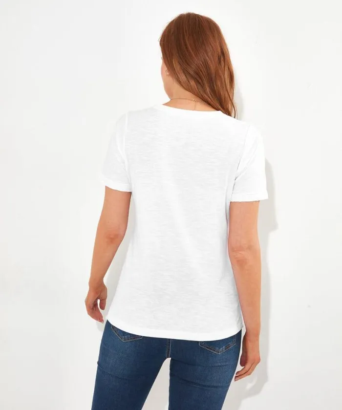 Joe Browns Tops Tunics and Blouses Women All In The Details Tee White Joe Browns Tops Tunics and Blouses Women All In The Details Tee White