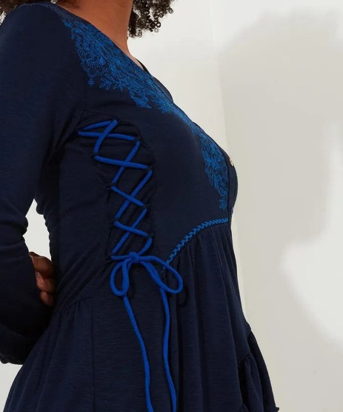 Joe Browns Tops Tunics and Blouses Women Exquisite Embroidered Tunic Navy Joe Browns Tops Tunics and Blouses Women Exquisite Embroidered Tunic Navy