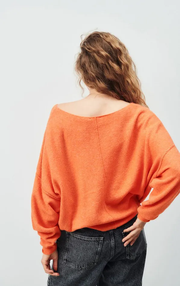 Jumper Damsville Apricotine Melange Women American Vintage Jumpers and Cardigans Jumper Damsville Apricotine Melange Women American Vintage Jumpers and Cardigans