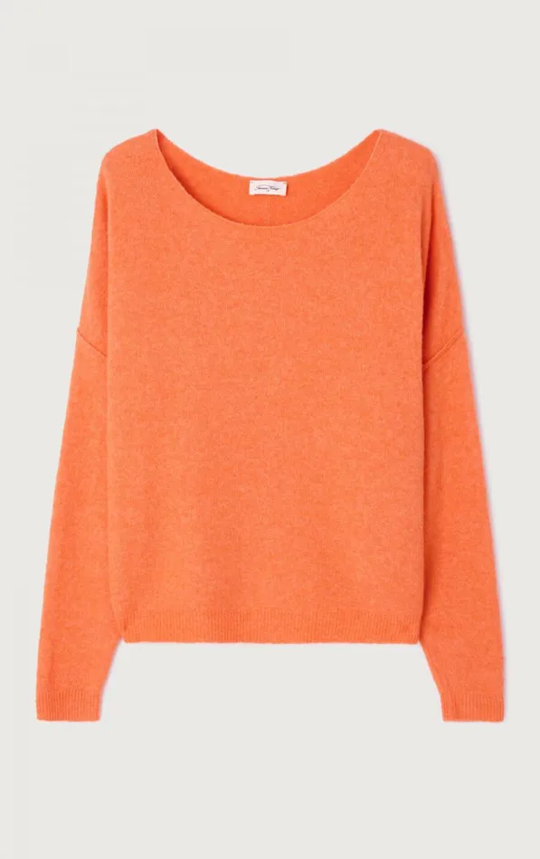 Jumper Damsville Apricotine Melange Women American Vintage Jumpers and Cardigans Jumper Damsville Apricotine Melange Women American Vintage Jumpers and Cardigans
