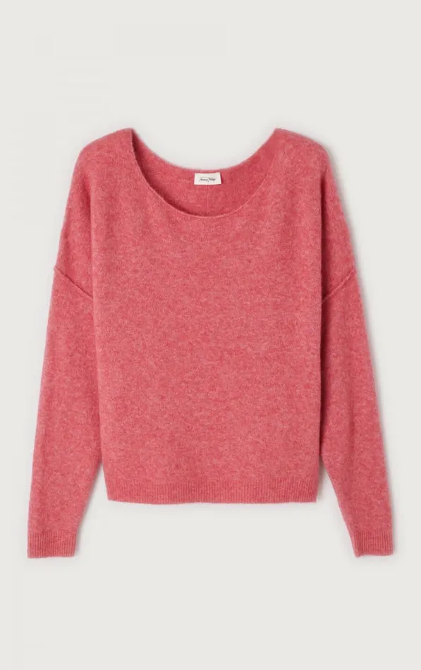 Jumper Damsville Melange Rosewood Women American Vintage Jumpers and Cardigans Jumper Damsville Melange Rosewood Women American Vintage Jumpers and Cardigans