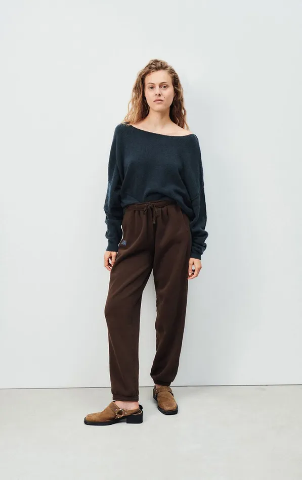 Jumper Damsville Navy Blue Black Melange Women American Vintage Jumpers and Cardigans