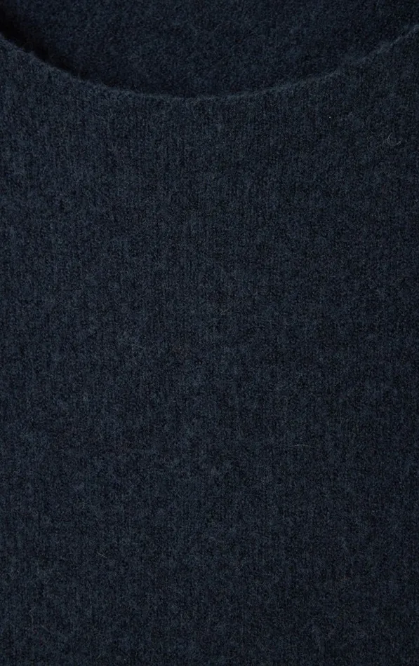 Jumper Damsville Navy Blue Black Melange Women American Vintage Jumpers and Cardigans