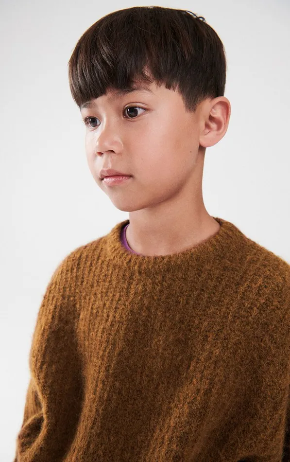Jumper East Melange Black Brunette Kids American Vintage Jumpers and Cardigans Jumper East Melange Black Brunette Kids American Vintage Jumpers and Cardigans