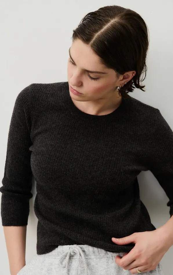 Jumper Raxow Charcoal Melange Women American Vintage Jumpers and Cardigans Jumper Raxow Charcoal Melange Women American Vintage Jumpers and Cardigans