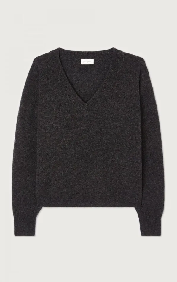 Jumper Raxow Charcoal Melange Women American Vintage Jumpers and Cardigans Jumper Raxow Charcoal Melange Women American Vintage Jumpers and Cardigans