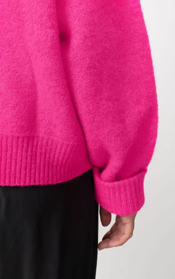 Jumper Vitow Neon Pink Melange Women American Vintage Jumpers and Cardigans Jumper Vitow Neon Pink Melange Women American Vintage Jumpers and Cardigans
