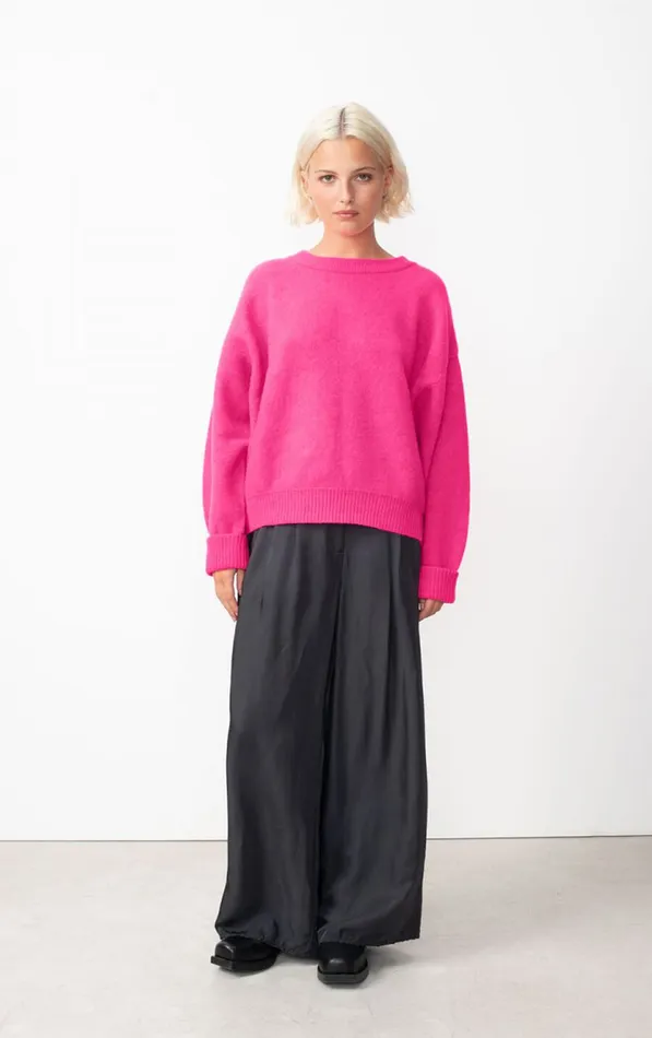 Jumper Vitow Neon Pink Melange Women American Vintage Jumpers and Cardigans Jumper Vitow Neon Pink Melange Women American Vintage Jumpers and Cardigans