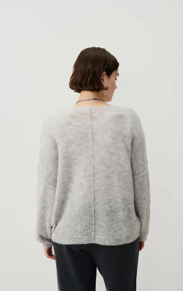 Jumper Yanbay Heather Grey Women American Vintage Jumpers and Cardigans Jumper Yanbay Heather Grey Women American Vintage Jumpers and Cardigans