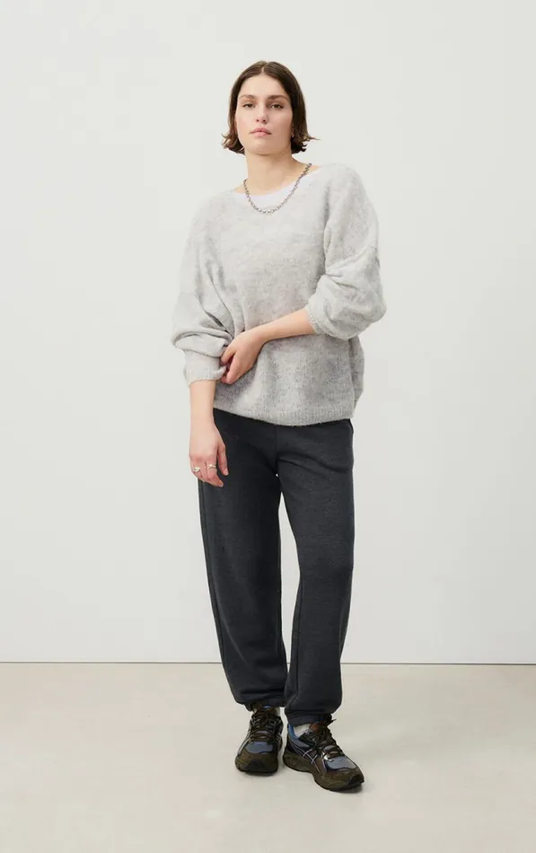 Jumper Yanbay Heather Grey Women American Vintage Jumpers and Cardigans Jumper Yanbay Heather Grey Women American Vintage Jumpers and Cardigans