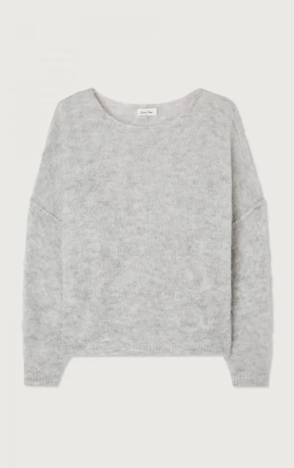 Jumper Yanbay Heather Grey Women American Vintage Jumpers and Cardigans Jumper Yanbay Heather Grey Women American Vintage Jumpers and Cardigans