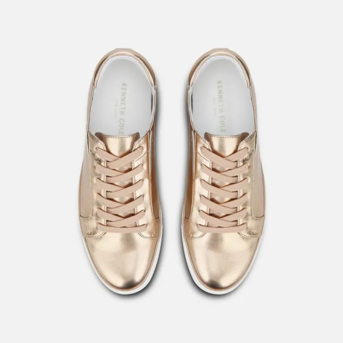 Kam Stripe Metallic Sneaker Rose Gold Women Kenneth Cole Sneakers