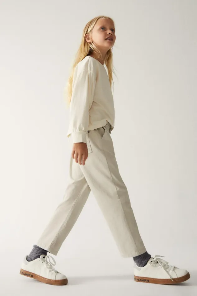 Kids Brown Purpurea Trousers Ecoalf Trousers
