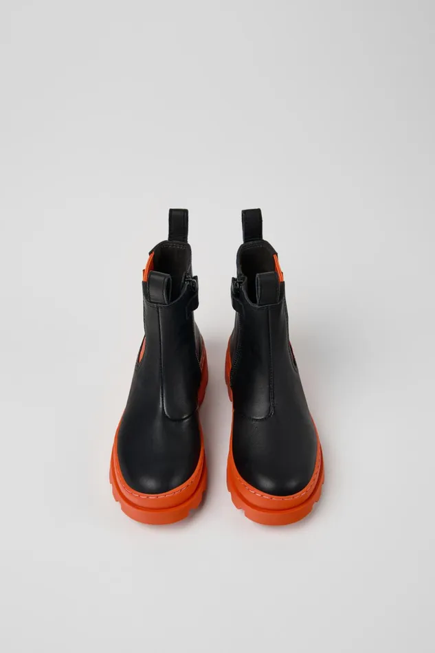 Kids Brutus Black Leather Chelsea Boots For Kids Camper Boots Kids Brutus Black Leather Chelsea Boots For Kids Camper Boots