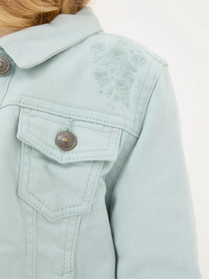 Kids Coats and Jackets Fat Face Green Embroidered Denim Jacket Kids Coats and Jackets Fat Face Green Embroidered Denim Jacket