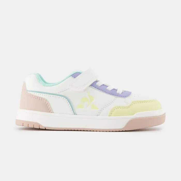 Kids Le Coq Sportif Kid CHAUSSURES ENFANT Shoes LCS COURT BREAKER GIRL PS Kids Optical White Pink Kids Le Coq Sportif Kid CHAUSSURES ENFANT Shoes LCS COURT BREAKER GIRL PS Kids Optical White Pink