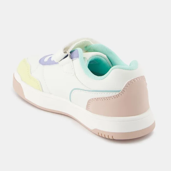 Kids Le Coq Sportif Kid CHAUSSURES ENFANT Shoes LCS COURT BREAKER GIRL PS Kids Optical White Pink
