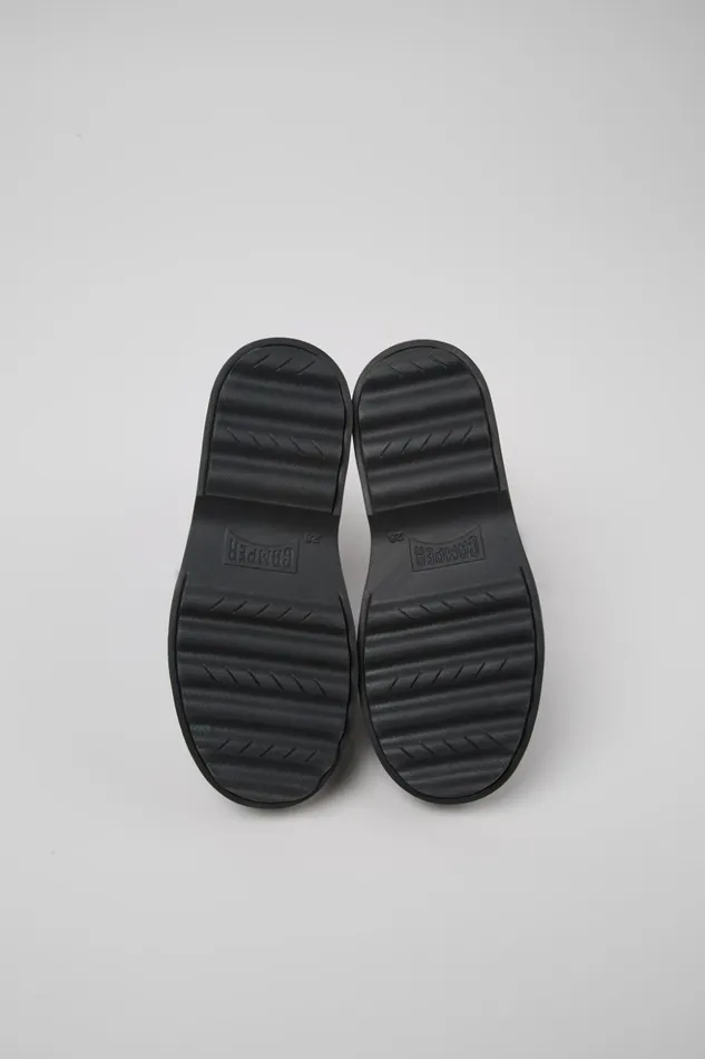 Kids Norte Black Leather Ankle Boots For Kids Camper Boots Kids Norte Black Leather Ankle Boots For Kids Camper Boots