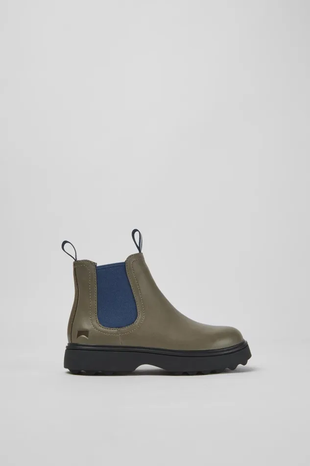 Kids Norte Gray And Blue Ankle Boots Camper Boots Kids Norte Gray And Blue Ankle Boots Camper Boots