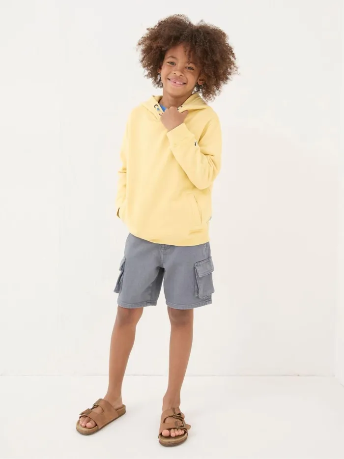 Kids Sweatshirts and Hoodies Fat Face Yellow Vw Popover Hoodie