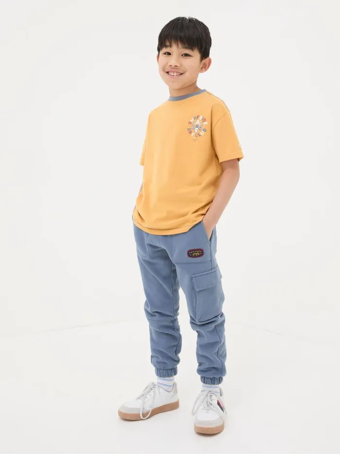 Kids TShirts and Polos Fat Face Yellow Art Graphic Jersey TShirt