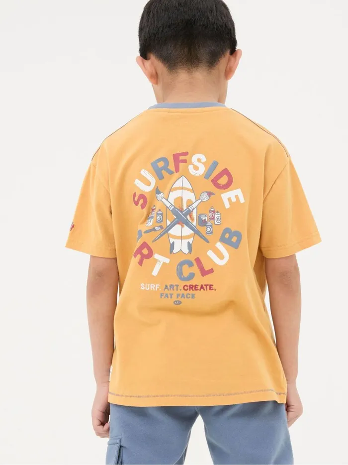 Kids TShirts and Polos Fat Face Yellow Art Graphic Jersey TShirt