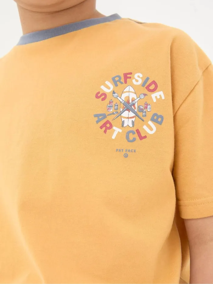 Kids TShirts and Polos Fat Face Yellow Art Graphic Jersey TShirt