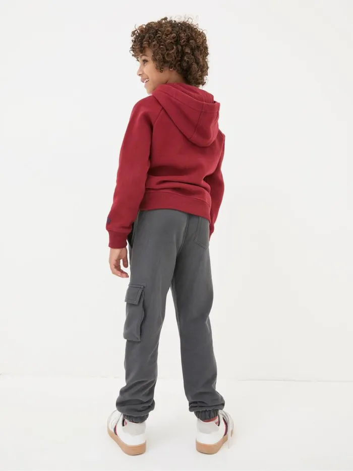 Kids Trousers Jeans and Joggers Fat Face Grey Cargo Joggers