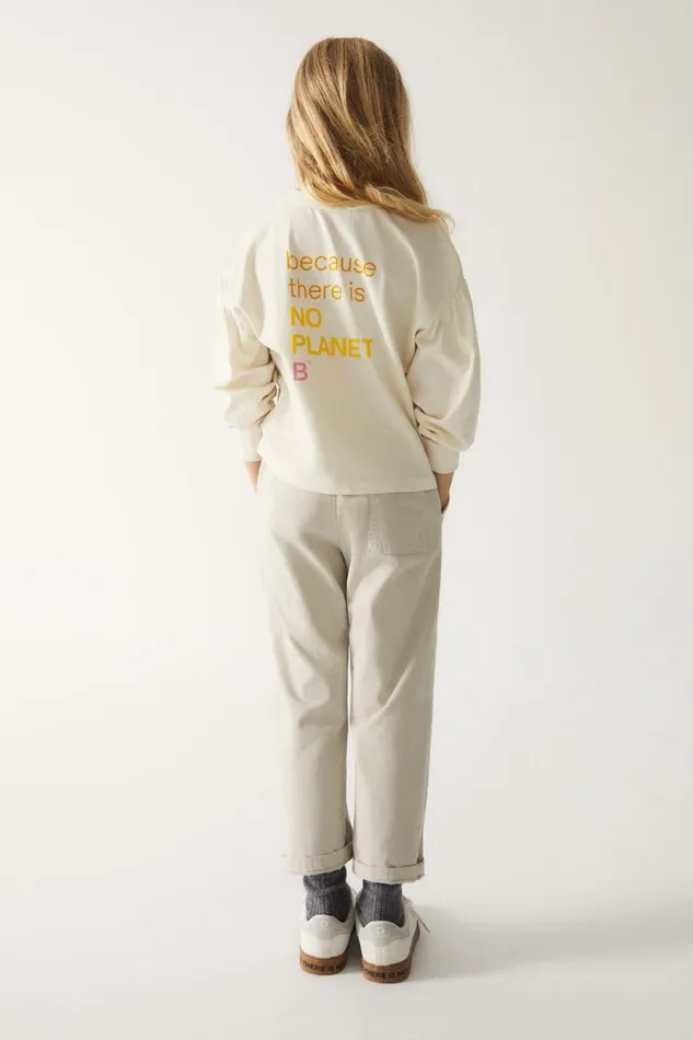 Kids White Folia LongSleeved TShirt Ecoalf TShirts