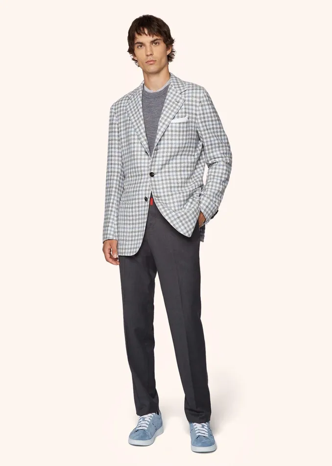 Kiton Knitwear MELANGE WOOL TSHIRT 8211 Men Kiton Knitwear MELANGE WOOL TSHIRT 8211 Men