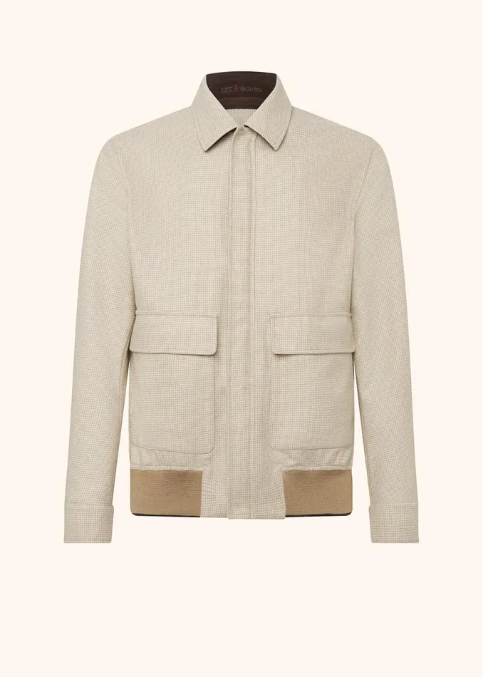 Kiton Outerwear BLOUSON VIRGIN WOOL 8211 Men