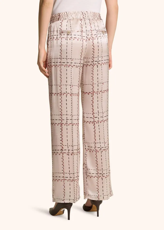 Kiton Pants And Skirts PRINTED SILK DRAWSTRING TROUSERS 8211 Women Kiton Pants And Skirts PRINTED SILK DRAWSTRING TROUSERS 8211 Women