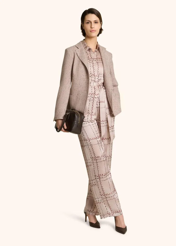 Kiton Pants And Skirts PRINTED SILK DRAWSTRING TROUSERS 8211 Women Kiton Pants And Skirts PRINTED SILK DRAWSTRING TROUSERS 8211 Women