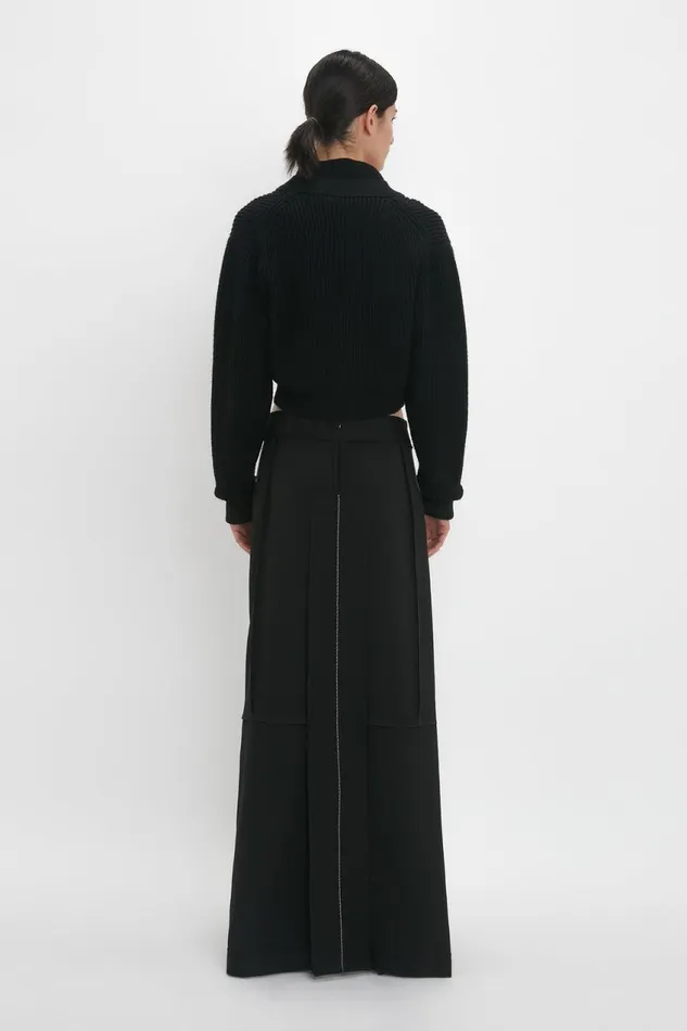 Knitwear Women Victoria Beckham Cropped VNeck Cardigan In Black