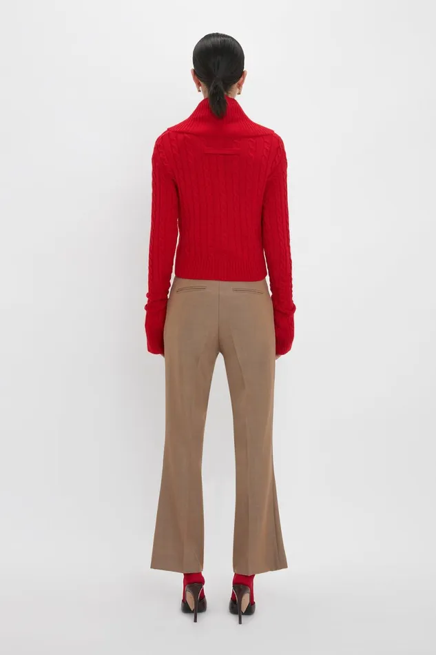 Knitwear Women Victoria Beckham Wrap Detail Jumper In Red