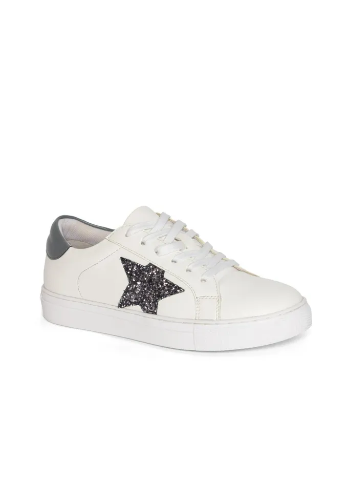 LaceUp Star Sneakers Grey and White Women VENUS Casual