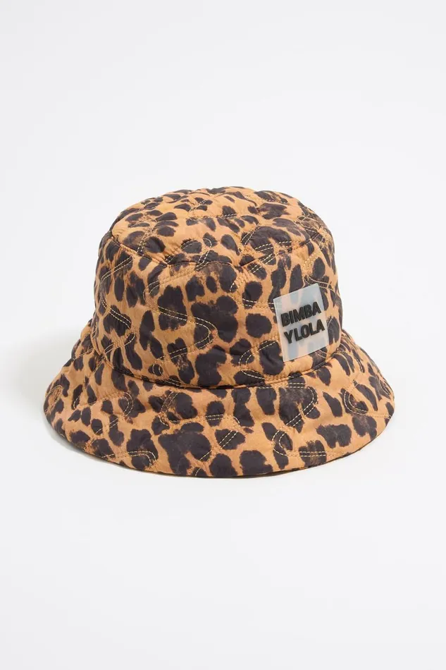 Leopard Nylon Bucket Hat Leopard Natural Women Bimba Y Lola Hats And Caps