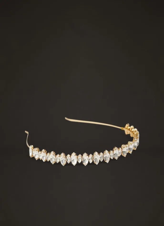 LK Bennett Violet Crystal Headband Women Hair Accessories