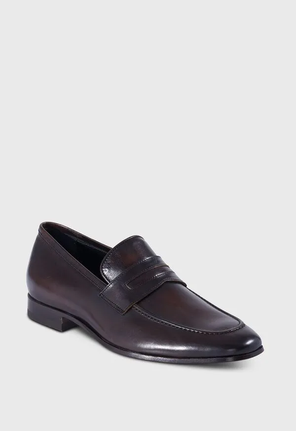 Loafers Mens Garret II Leather Penny Loafer Brown Paulstuart Loafers Mens Garret II Leather Penny Loafer Brown Paulstuart