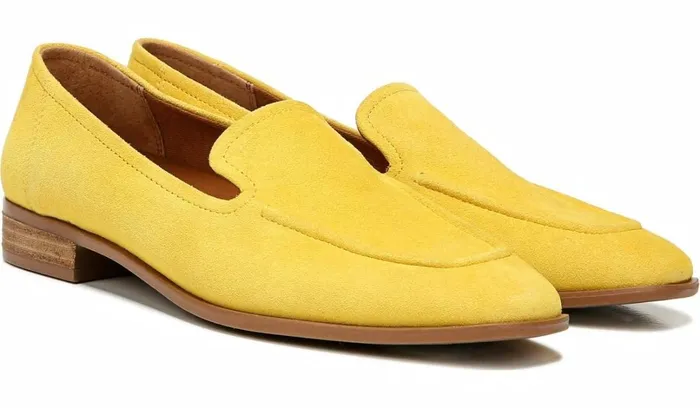 Loafers Women Franco Sarto Franco Clarise Loafer Yellow Suede
