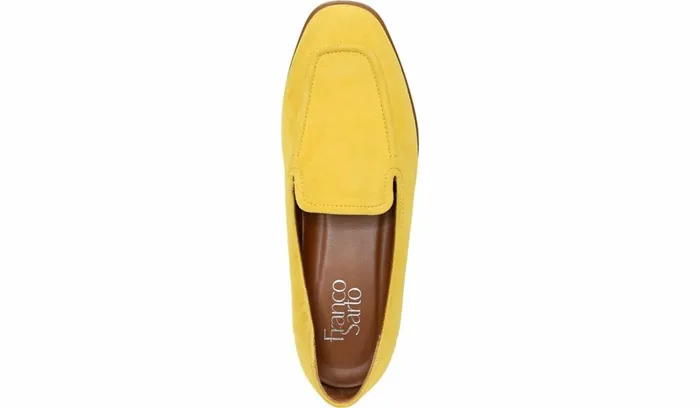 Loafers Women Franco Sarto Franco Clarise Loafer Yellow Suede