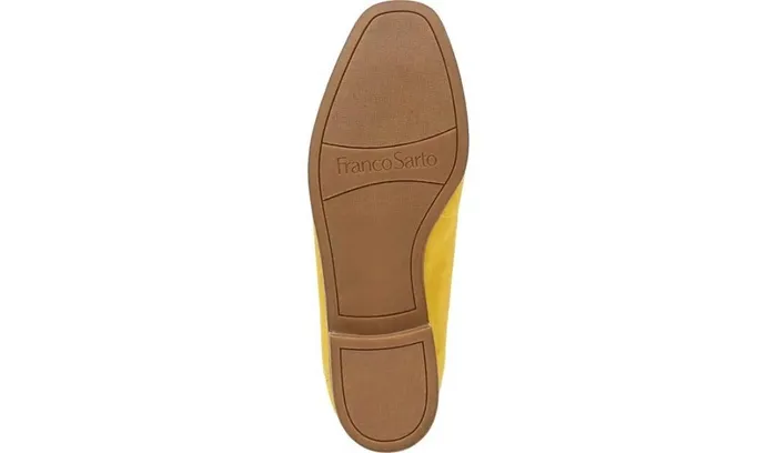 Loafers Women Franco Sarto Franco Clarise Loafer Yellow Suede